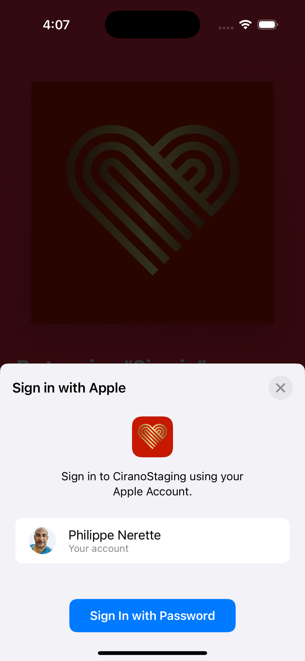 Sign in with Apple